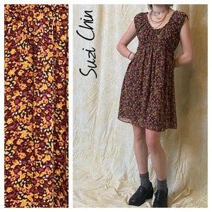 🚺 Suzi Chin burgundy floral dress